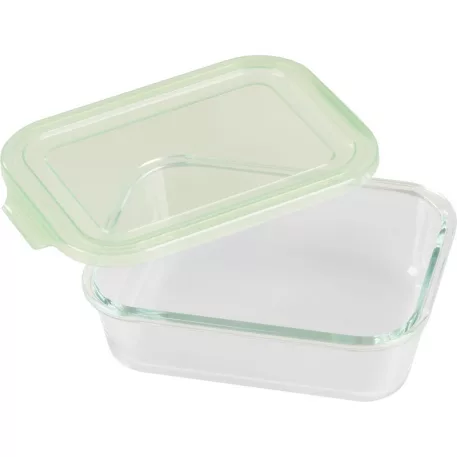 Tároló MagicHome, üveg, téglalap alakú, 1000 ml, fedővel, non-snap