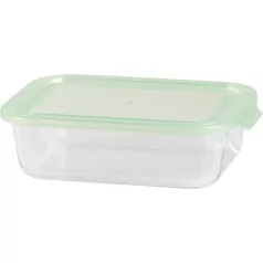   Tároló MagicHome, üveg, téglalap alakú, 1500 ml, fedővel