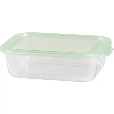 Tároló MagicHome, üveg, téglalap alakú, 1500 ml, fedővel