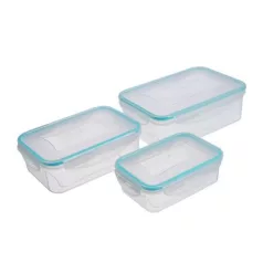 MagicHome 0,5 / 1 / 1,5 literes 3 db-os tárolódoboz, négyszögletes,