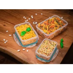 MagicHome 0,5 / 1 / 1,5 literes 3 db-os tárolódoboz, négyszögletes,