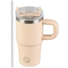 MagicHome Termobögre, 550 ml, szívószállal, rozsdamentes acél
