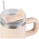MagicHome Termobögre, 550 ml, szívószállal, rozsdamentes acél