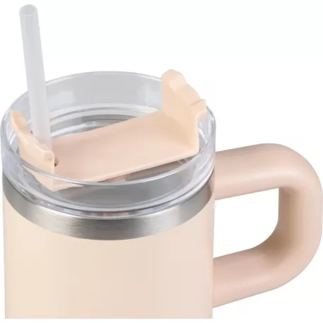 MagicHome Termobögre, 550 ml, szívószállal, rozsdamentes acél