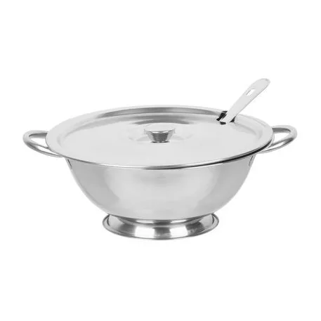 MagicHome levesestál merőkanállal, 3 l, terrine, rozsdamentes acél