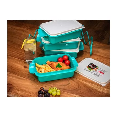 Ételhordó MagicHome CS336, 4 részes, 4 x 1 l, PP/PE