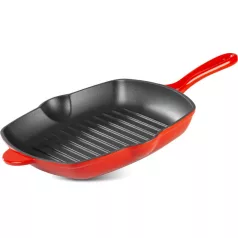   MagicHome Castora line serpenyő, grillező, zománcozott öntöttvas, 270x270x45 mm