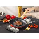 MagicHome Castora line serpenyő, grillező, zománcozott öntöttvas, 270x270x45 mm