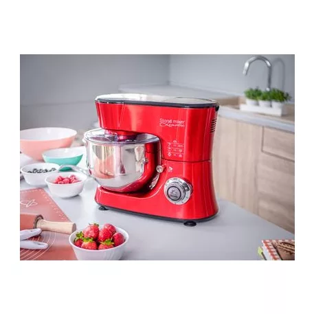 Konyhai robotgép MagicHome, Lenotre, 1000 W, 230 V, 3 az 1-ben, piros-fekete