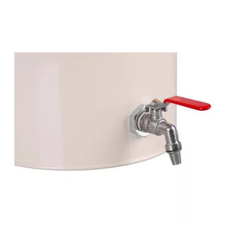 Edény, élelmiszer szálításra,elzárócsappal,fém, 275 x 275 x 445 mm, 10 l