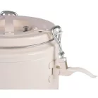 Edény, élelmiszer szálításra,elzárócsappal,fém, 275 x 275 x 445 mm, 10 l