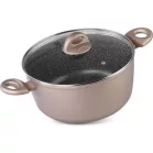 MagicHome Coffee Brown Line fazék, 24 cm, 4,0 l, fedéllel