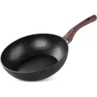 Serpenyő Wok MagicHome Black Marble Line, 28 cm