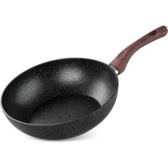 Serpenyő Wok MagicHome Black Marble Line, 28 cm