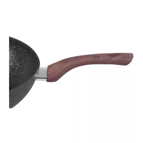 Serpenyő Wok MagicHome Black Marble Line, 28 cm