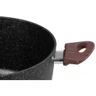 MagicHome Black Marble Line fazék , 24 cm, 4,0 l, tetővel