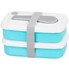 Ételhordó MagicHome, szögletes, 1 l, villaval/kanállal, 2 részes, 20,8 x 13,5 x 12,4 cm