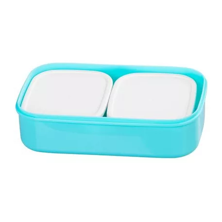 Ételhordó MagicHome, szögletes, 1 l, villaval/kanállal, 2 részes, 20,8 x 13,5 x 12,4 cm