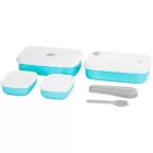 Ételhordó MagicHome, szögletes, 1 l, villaval/kanállal, 2 részes, 20,8 x 13,5 x 12,4 cm