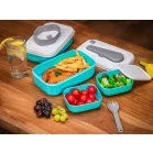 Ételhordó MagicHome, szögletes, 1 l, villaval/kanállal, 2 részes, 20,8 x 13,5 x 12,4 cm