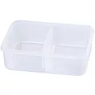 Ételhordó MagicHome, szögletes, 1,5 l, villaval és csatornával, 2 rekesszel, 22 x 15,2 x 7,6 cm