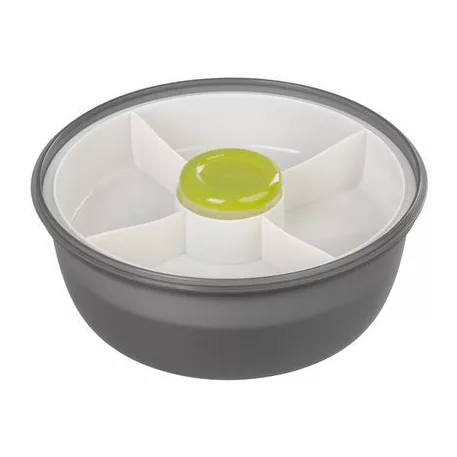 Ételhordó MagicHome, kerek alakú, 1,2 l, villaval/kanállal, 21,1 x 9,7 cm