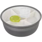 Ételhordó MagicHome, kerek alakú, 1,2 l, villaval/kanállal, 21,1 x 9,7 cm