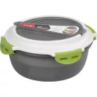 Ételhordó MagicHome, kerek alakú, 1,2 l, villaval/kanállal, 21,1 x 9,7 cm