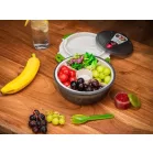 Ételhordó MagicHome, kerek alakú, 1,2 l, villaval/kanállal, 21,1 x 9,7 cm
