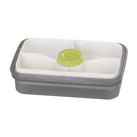 Ételhordó MagicHome, szögletes, 1,2 l, villaval/kanállal, 23 x 15 x 8,8 cm