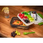 Ételhordó MagicHome, szögletes, 1,2 l, villaval/kanállal, 23 x 15 x 8,8 cm