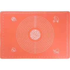   MagicHome Szilikon sütőpapír, torta alátét, méret segédlettel  piros, 64 x 45 cm