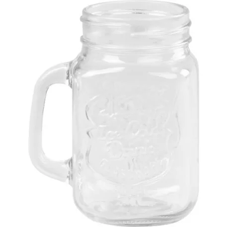 MagicHome üvegpohár szívószállal, színes tetővel, 480 ml