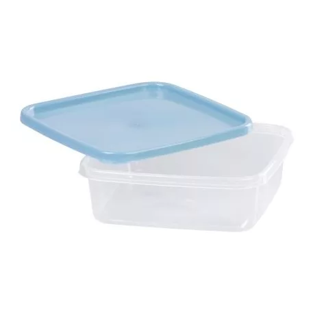 Ételhordók MagicHome, négyzet, Clip, 4db-os szett, 1 lit., 17,7x17,7x5,8 cm