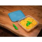 Ételhordók MagicHome, négyzet, Clip, 4db-os szett, 1 lit., 17,7x17,7x5,8 cm