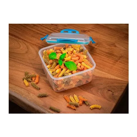 Ételhordók MagicHome, négyzet, Clip, 3db-os szett, 1,2 lit., 17x17x12,6 cm