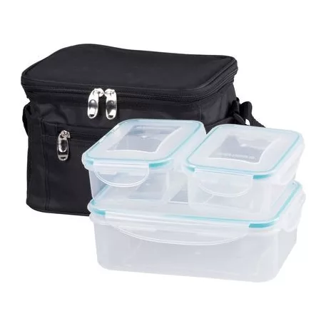 Ételhordók MagicHome, szögletes, hőszigetelt, 3db-os szett, 1,5/2x 0,5 lit.