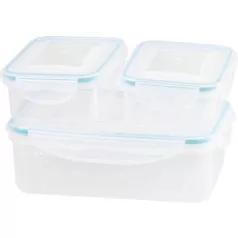   Ételhordók MagicHome, szögletes, hőszigetelt, 3db-os szett, 1,5/2x 0,5 lit.