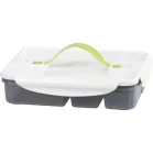 Ételhordó MagicHome, teglalap alakú, rekesszel, 1 lit, 17x23,5x5,5 cm