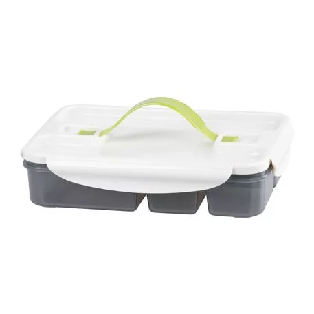 Ételhordó MagicHome, teglalap alakú, rekesszel, 1 lit, 17x23,5x5,5 cm