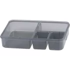 Ételhordó MagicHome, teglalap alakú, rekesszel, 1 lit, 17x23,5x5,5 cm