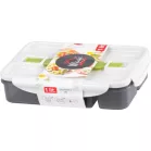 Ételhordó MagicHome, teglalap alakú, rekesszel, 1 lit, 17x23,5x5,5 cm