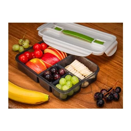 Ételhordó MagicHome, teglalap alakú, rekesszel, 1 lit, 17x23,5x5,5 cm