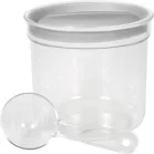 Curver® DRY FOOD fűszer tároló, 1 literes, mérőpohárral, menta/szürke/barack színkeverék, 13x12 cm