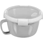 Curver® Ételhordó doboz 0,9 literes, fogantyúval, menta/szürke/barack színkeverék, 17x10 cm