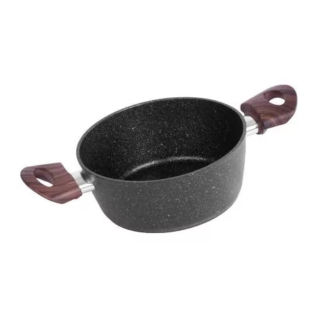 Edény MagicHome Black Marble Line, 20 cm, 2200 ml, fedővel