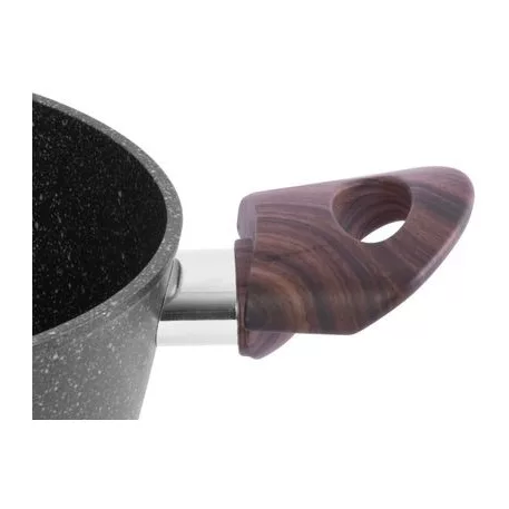 Edény MagicHome Black Marble Line, 20 cm, 2200 ml, fedővel