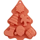 MagicHome szilikon sütőforma, 6 mintás, 22,2x18,5x2,5 cm