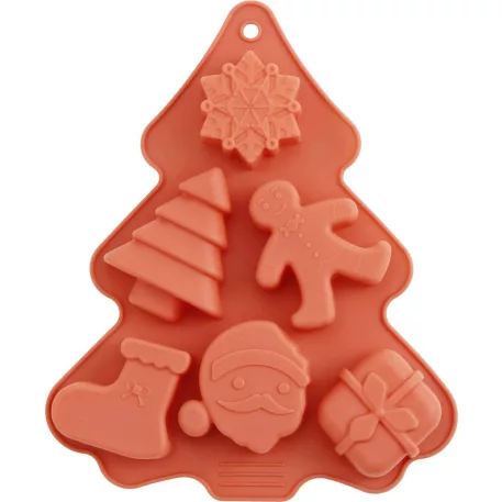 MagicHome szilikon sütőforma, 6 mintás, 22,2x18,5x2,5 cm