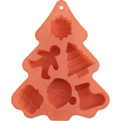 MagicHome szilikon sütőforma, 6 mintás, 22,2x18,5x2,5 cm